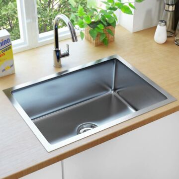 Vidaxl Handmade Kitchen Sink Stainless Steel