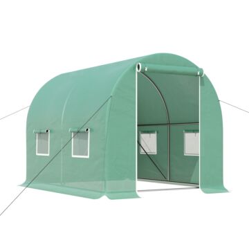 Outsunny Walk-in Greenhouse, 3 X 2 M-green