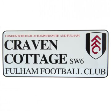 Fulham Fc White Street Sign