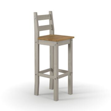 Corona Grey High Breakfast Bar Chair (pair)