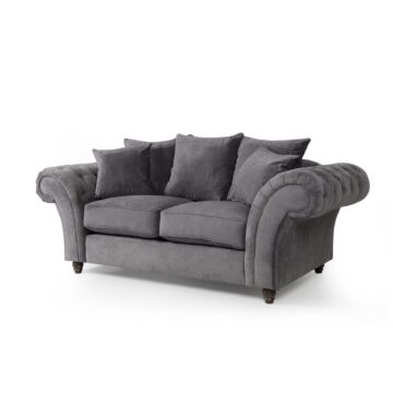 Huntley Fabric Sofa 2s Grey