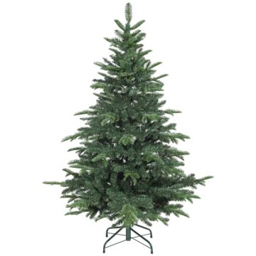 Homcom 5ft Artificial Christmas Tree With Realistic Branches, Easy Assembly - Green