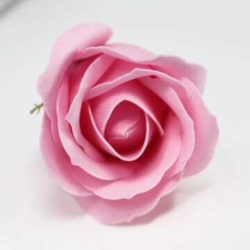 Craft Soap Flowers - Med Rose - Blush - Pack Of 10