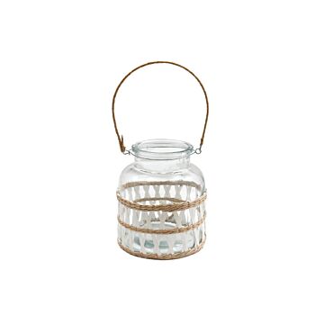 Candle Lantern With Weave