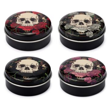Lip Balm In A Tin - Skulls And Roses