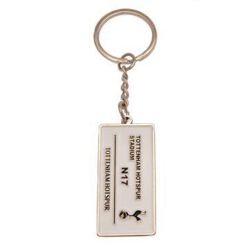 Tottenham Hotspur Fc Embossed Street Sign Keyring