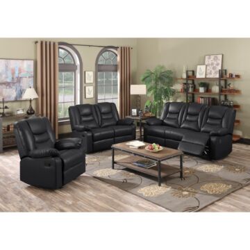 Kirk Recliner Leathergel & Pu 1 Seater Dark Choc