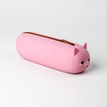 Silicone Pencil Case - Adoramals Pig