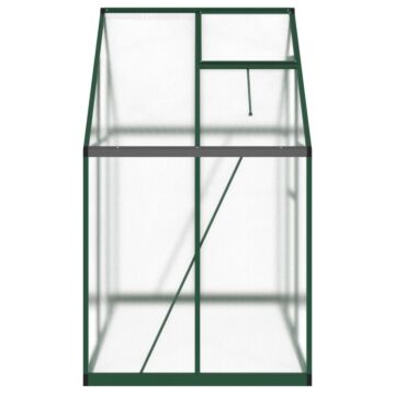 Vidaxl Greenhouse With Base Frame Green 169x114x195 Cm Aluminium