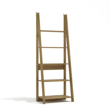 Tiva Ladder Bookcase/ Display Unit - Oak