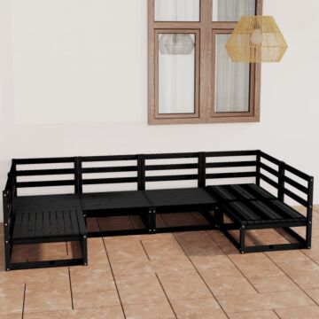 Vidaxl 6 Piece Garden Lounge Set Solid Pinewood