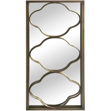 Gold Iron Framed Mirror