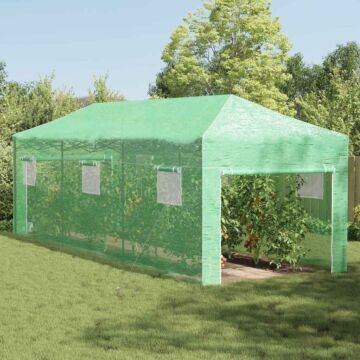 Vidaxl Walk-in Greenhouse With Pop-up Frame Green 870x290x315 Cm Steel