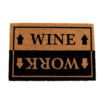 Wine & Work Door Mat