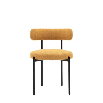 Aveley Dining Chair Ochre (2pk) 525x510x750mm
