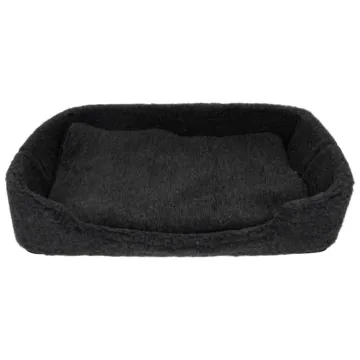 Merino Wool Large Pet Bed - Black