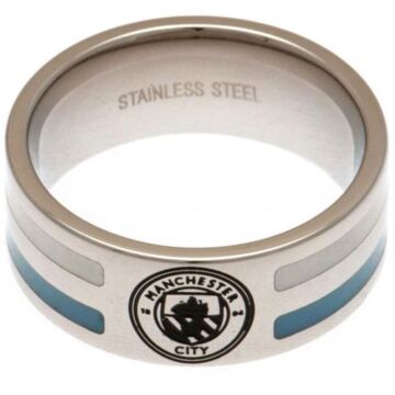 Manchester City Fc Colour Stripe Ring Large