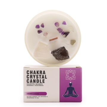 Chakra Crystal Candles - Crown Chakra