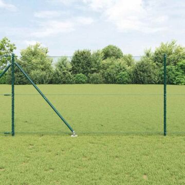 Vidaxl Hexagon Fence Green 1.4x50 M Steel