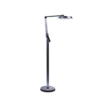 Floor Led Lamp Dark Grey Synthetic Material 170 Cm Height Dimming Lcd Modern Lighting Home Office Beliani