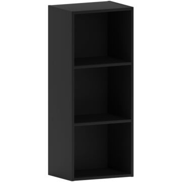 Vida Designs Oxford 3 Tier Cube Bookcase, Black