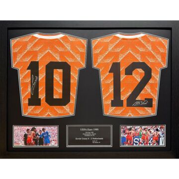 Netherlands Gullit & Van Basten Signed Shirts (dual Framed)