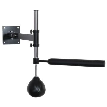 Homcom Wall Mount Height Adjustable Speed Bag Boxing, Height Adjustable Punching Bag, Training Kit
