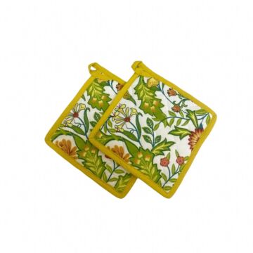 Pack Of Two Mustard Sussex Pot Holder