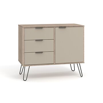 Augusta Driftwood Small Sideboard With 1 Doors, 3 Drawers