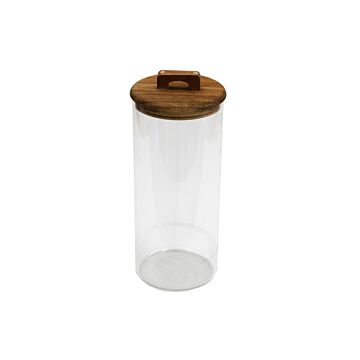 Glass Storage Jar With Acacia Lid 2.7l