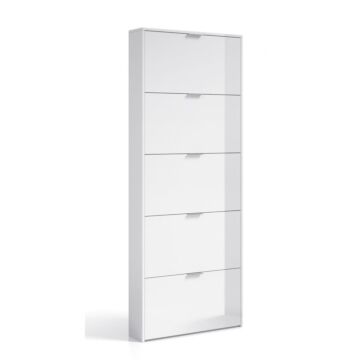 Arctic Shoe Cabinet 5 Doors White 007815bo