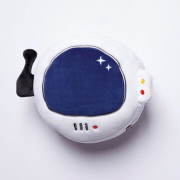 Space Cadet Relaxeazzz Plush Round Travel Pillow & Eye Mask Set