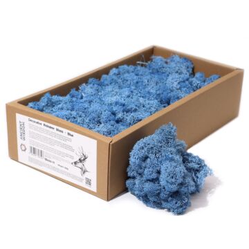 Decoration Reindeer Moss - Blue - (approx 500gm)