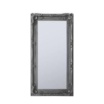 Carved Louis Leaner Mirror Silver 1755x895mm