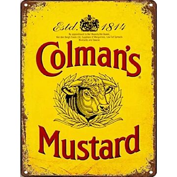 Small Metal Sign 45 X 37.5cm Colman's Mustard