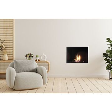 Adam Quatro Bio Ethanol Large Inset Fire In Black