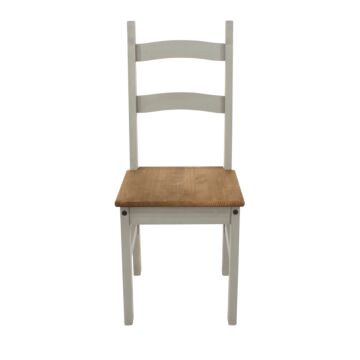 Corona Grey Solid Pine Chairs (pair)