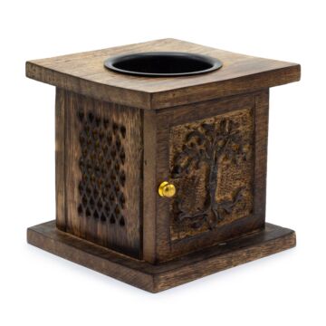 Large Mango Box Burner - Tree Of Life