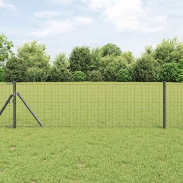 Vidaxl Fence Posts 52 Pcs Grey Ø32 Mm 120 Cm Galvanised Steel
