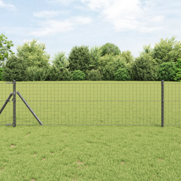 Vidaxl Fence Posts 52 Pcs Grey Ø32 Mm 120 Cm Galvanised Steel