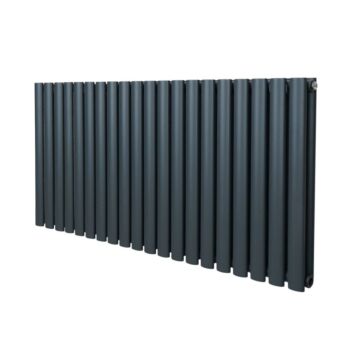 Oval Column Radiator – 600mm X 1200mm – Anthracite Grey