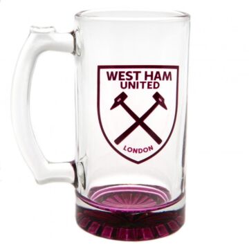 West Ham United Fc Stein Glass Tankard