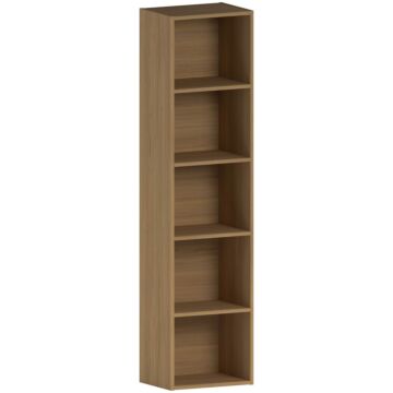 Vida Designs Oxford 5 Tier Cube Bookcase, Oak