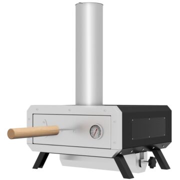 Outsunny Portable Wood Pellet Pizza Oven With 12