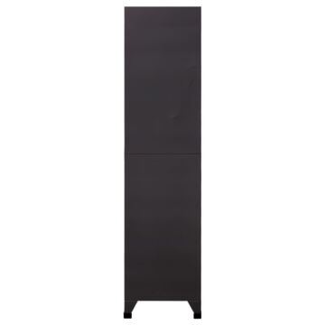 Vidaxl Locker Cabinet Anthracite 90x45x180 Cm Steel