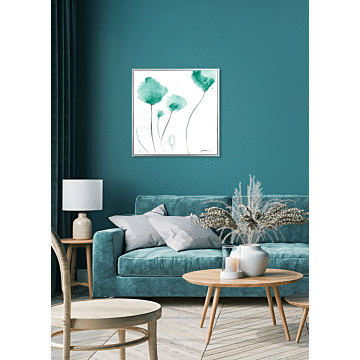 Teal Trio By Golden - Framed Canvas