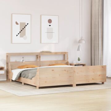 Vidaxl Bed Frame Without Mattress 200x200 Cm Solid Wood Pine