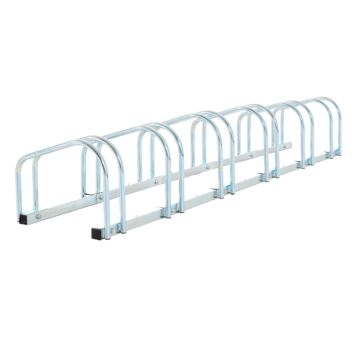 Homcom Bike Stand Parking Rack Floor Or Wall Mount Bicycle Cycle Storage Locking Stand