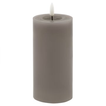 Luxe Collection Melt Effect 3x6 Grey Led Wax Candle