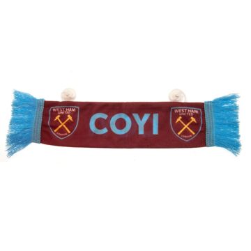 West Ham United Fc Mini Car Scarf